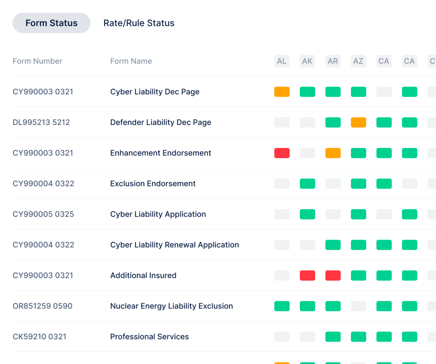 filingramp dashboard map